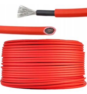 Kabel solarny 6mm² CZERWONY - SOLARFLEX-X H1Z2Z2-K (500m)