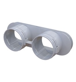 Moduł z króćcami 2x75 mm