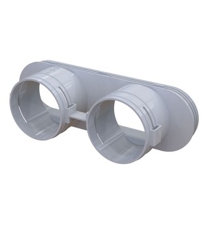 Moduł z króćcami 2x75 mm