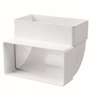 Kolano pionowe 90°/204x60 mm