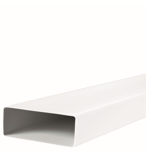 Kanał wentylacyjny z PVC o wymiarach 204x60 mm, długość 1,5 m