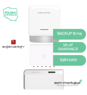 Sigenergy Zestaw hybrydowy Sigen Hybrid TP2 10kW + 9kWh z backupem