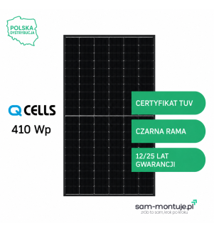 Moduł fotowoltaiczny Qcells 410Wp Qpeak Duo ML-G10 czarna rama