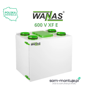 WANAS Rekuperator 600 V XF - z wymiennikiem entalpicznym
