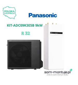 Pompa ciepła Panasonic AQUAREA KIT-ADC09K3E5B 9kW SPLIT All In One 2-Strefowy