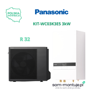Pompa ciepła Panasonic AQUAREA KIT-WC03K3E5 3kW SPLIT