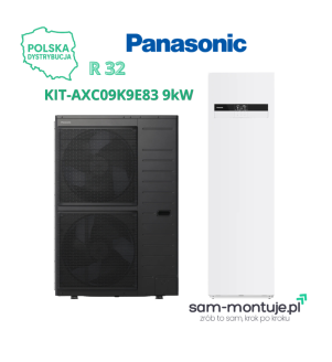 Pompa ciepła Panasonic AQUAREA KIT-AXC09K9E83 9kW SPLIT T-CAP ALL-IN-ONE 260L