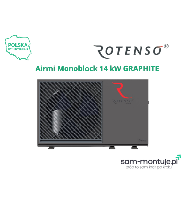 Pompa ciepła Rotenso Airmi Monoblock 14 kW Graphite