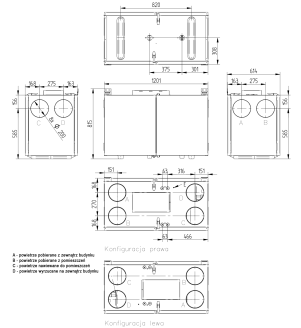 WANAS Rekuperator COMBO 430 V/H
