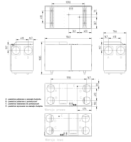 WANAS Rekuperator COMBO 830 V/H