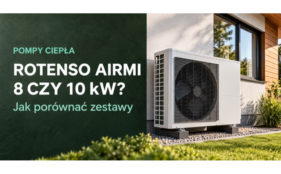 Rotenso Airmi 8 czy 10 kW? Porównanie pakietów i dane do doboru Rotenso Airmi 8 czy 10 kW? Porównanie pakietów i dane do doboru