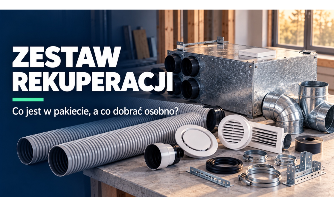 Zestaw rekuperacji DIY: co zawiera, a co kupić osobno? Zestaw rekuperacji DIY: co zawiera, a co kupić osobno?